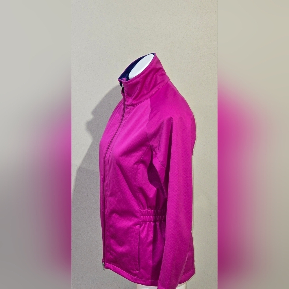 Zero Restriction Tour Series Golf Jacket Women M Pink Full Zip Soft Shell Vented - Picture 2 of 6